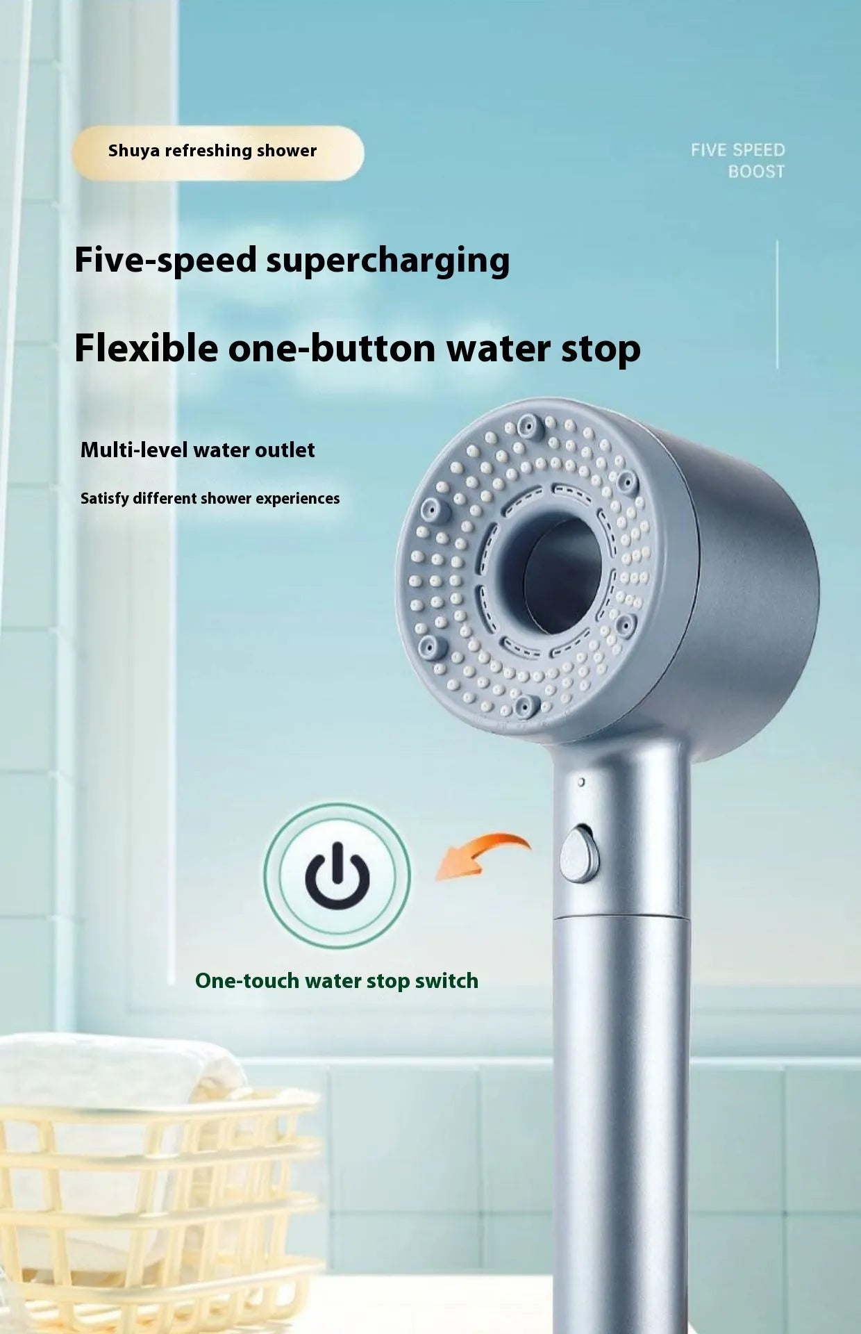 Aqua Guard Filtered Shower Head — Softer Water in 60 Seconds